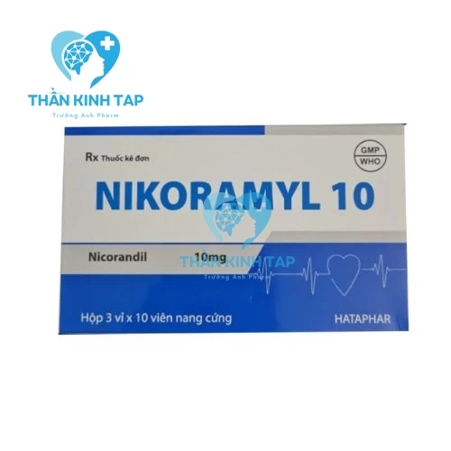 Nikoramyl 10 - Thuốc ngăn ngừa, điều trị cơn đau thắt ngực