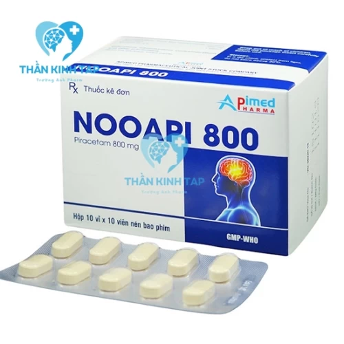 Nooapi 800mg Apimed - Thuốc điều trị rối loạn tâm thần, suy giảm trí nhớ