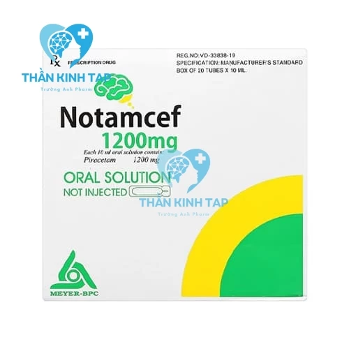 Notamcef 1200mg Meyer-BPC - Thuốc điều trị rung giật cơ có nguồn gốc vỏ não