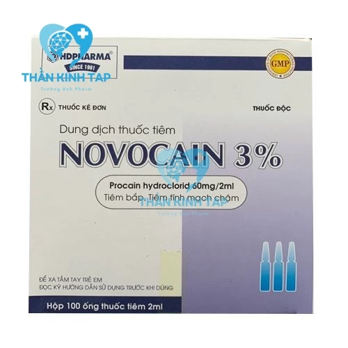 Novocain 3% - Procain HCl 60mg/2ml HDPharma