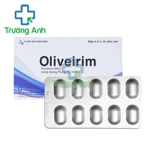 Oliveirim 10mg Davipharm - Thuốc điều trị chóng mặt, đau nửa đầu