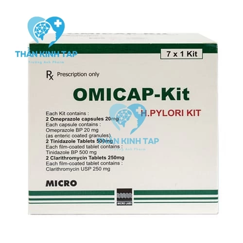 Omicap-Kit - Omeprazol, Tinidazol, Clarithromycin Micro Labs