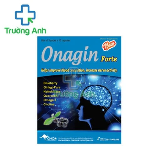 Onagin Forte New - Hỗ trợ tăng cường tuần hoàn máu não