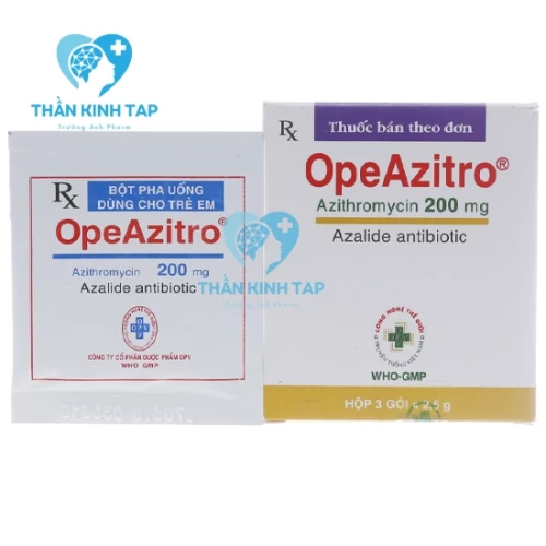 OpeAzitro 200 - Thuốc điều trị nhiễm khuẩn đường hô hấp