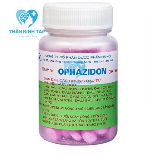 Ophazidon - Thuốc giúp giảm đau từ nhẹ đến vừa