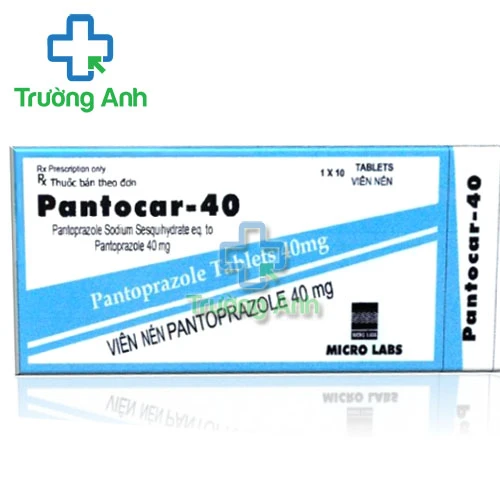 Pantocar-40 - Thuốc điều trị viêm loét dạ dày, tá tràng