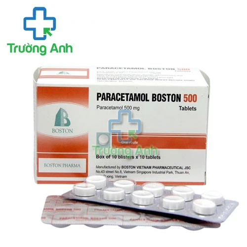 Paracetamol Boston 500 - Thuốc giảm đau từ nhẹ đến vừa