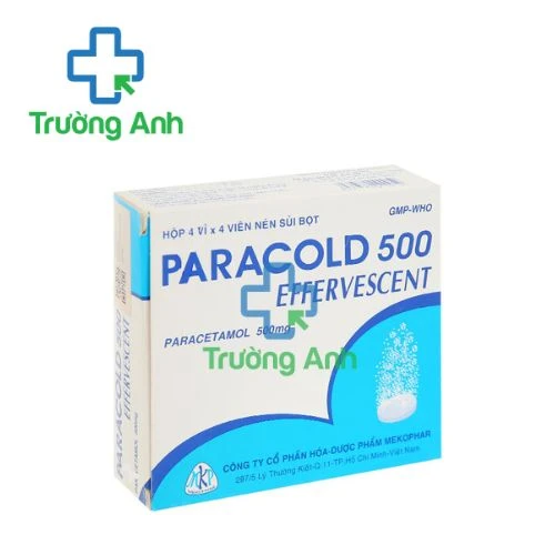 Paracold 500 Effervescent Mekophar - Thuốc giúp giảm đau, hạ sốt