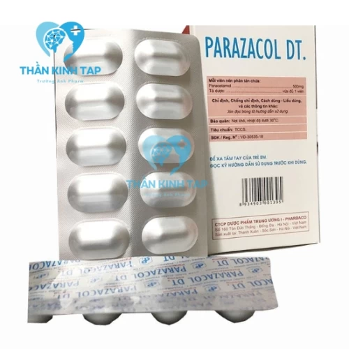 Parazacol DT. - Thuốc giúp giảm đau, hạ sốt từ nhẹ đến vừa