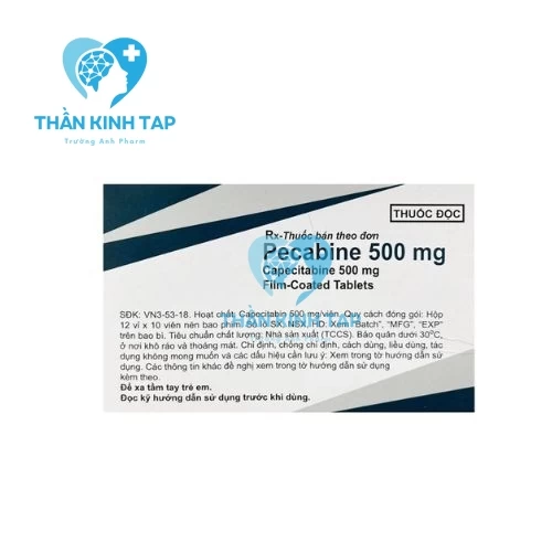 Pecabine 500mg - Thuốc điều trị ung thư đại trực tràng hiệu quả