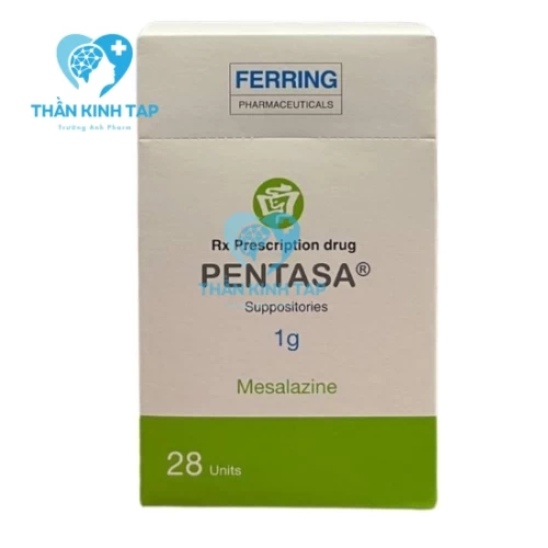 Pentasa 1g - Hộp 4 vỉ x 7 viên điều trị viêm ruột mãn tính
