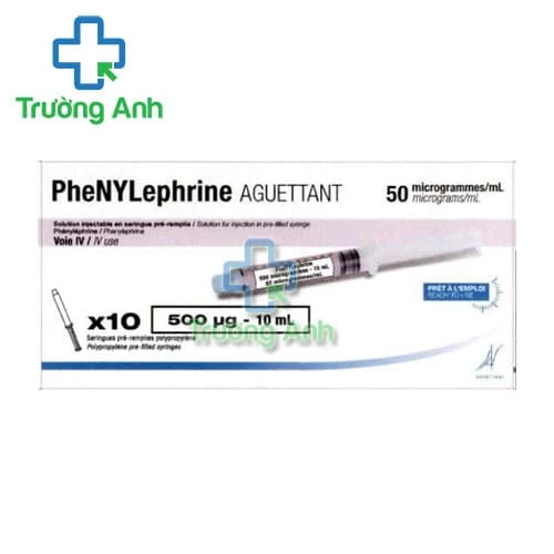 Phenylephrine Aguettant 50mcg/ml - Thuốc điều trị hạ huyết áp