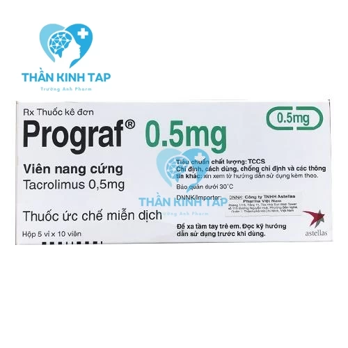 Prograf 0,5mg - Thuốc phòng ngừa thải ghép thận hoặc gan