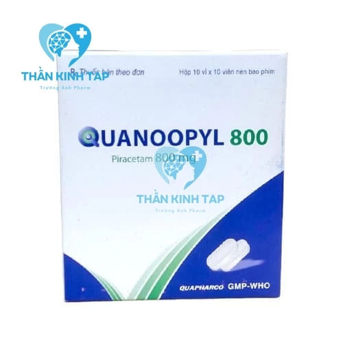 Quanoopyl 800mg QUAPHARCO - Thuốc điều trị chứng rung giật cơ, rối loạn não bộ