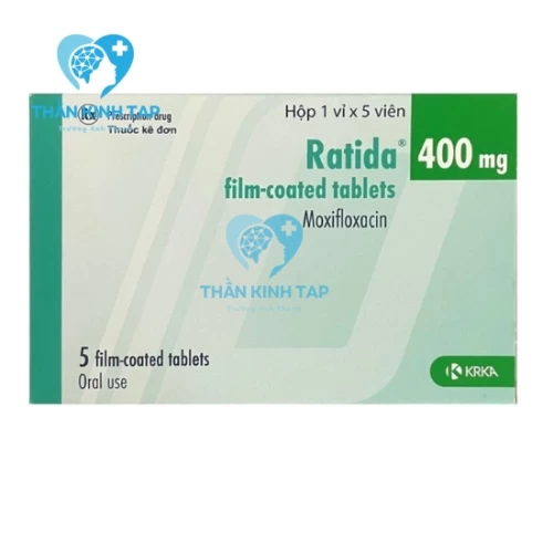 Ratida 400mg - Thuốc điều trị bệnh viêm xoang, viêm phổi