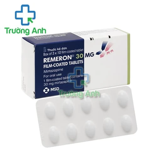 Remeron 30mg MSD (30 viên) - Thuốc điều trị bệnh trầm cảm