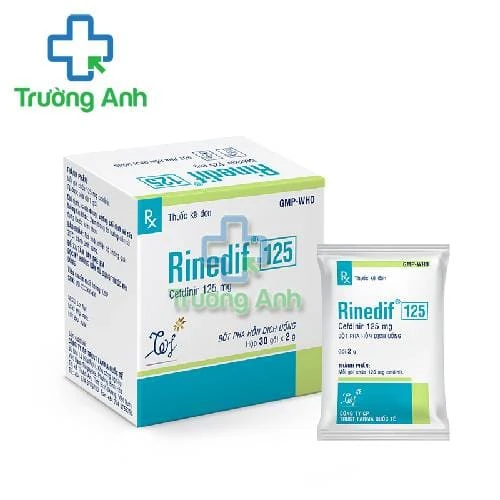 Rinedif 125 - Thuốc điều trị viêm, nhiễm khuẩn hiệu quả