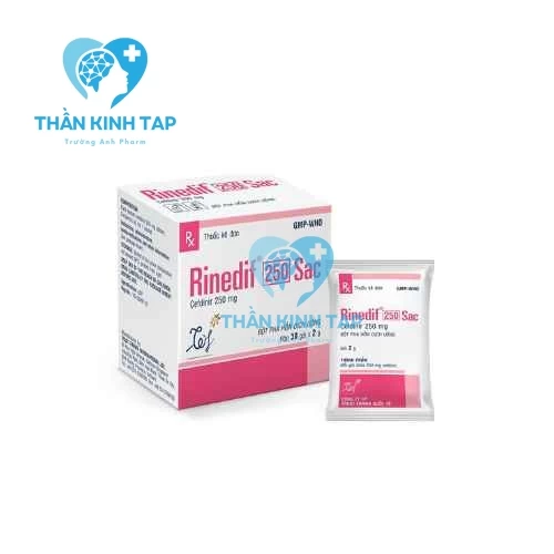 Rinedif 250 Sac - Thuốc điều trị nhiễm khuẩn đường hô hấp