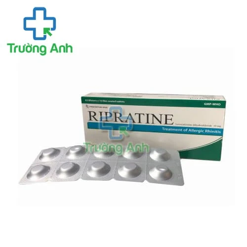 Ripratine 10mg - Thuốc điều trị viêm mũi dị ứng, mề đay của Medisun