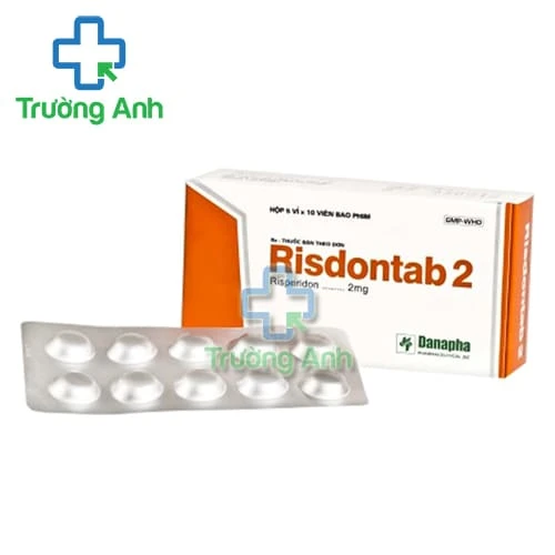 Risdontab 2mg Danapha - Thuốc điều trị tâm thần phân liệt, chống loạn thần