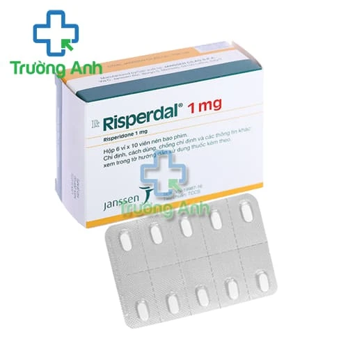 Risperdal 1mg Janssen - Thuốc điều trị tâm thần phân liệt, các cơn hưng cảm