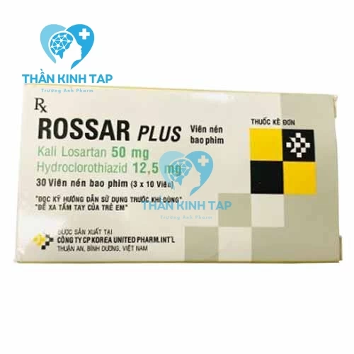 Rossar Plus - Kali Losartan + Hydroclorothiazid Korea United Pharm
