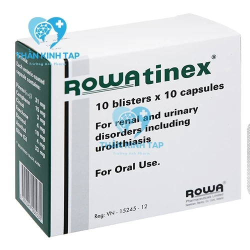 Rowatinex - dự phòng, điều trị nhiễm trùng đường tiết niệu