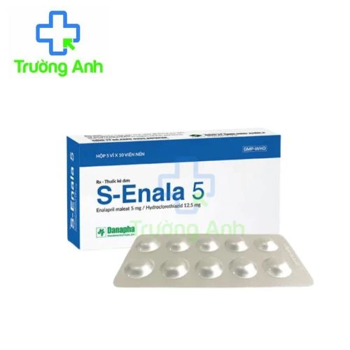 S-Enala 5 Danapha - Thuốc điều trị tăng huyết áp