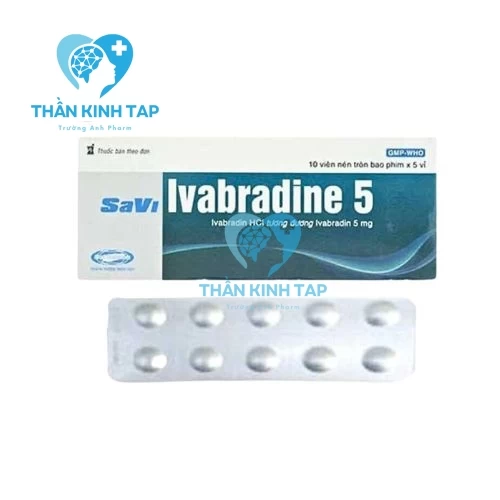 SaVi Ivabradine 5 - Hỗ trợ điều trị bệnh mạch vành