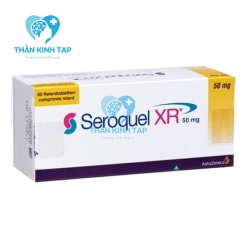 Seroquel XR 50mg AstraZeneca - Thuốc chống loạn thần hiệu quả