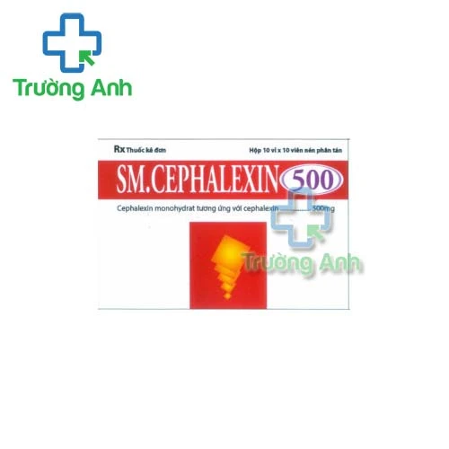 Sm.Cephalexin 500 - Thuốc điều trị viêm amidan hiệu quả