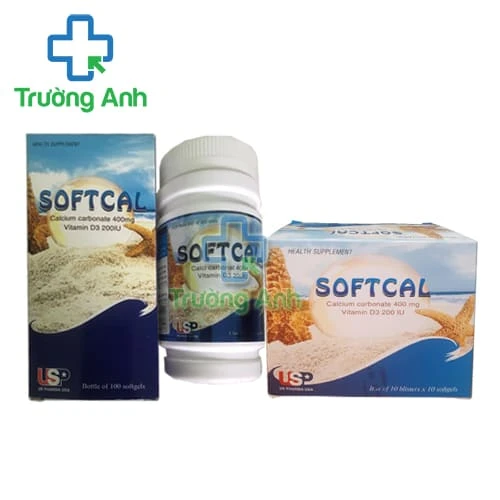 Softcal USP - Viên uống bổ sung Canxi và Vitamin D3 hiệu quả