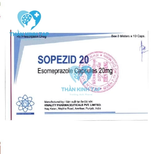 Sopezid 20 - Thuốc điều trị trào ngược dạ dày thực quản 