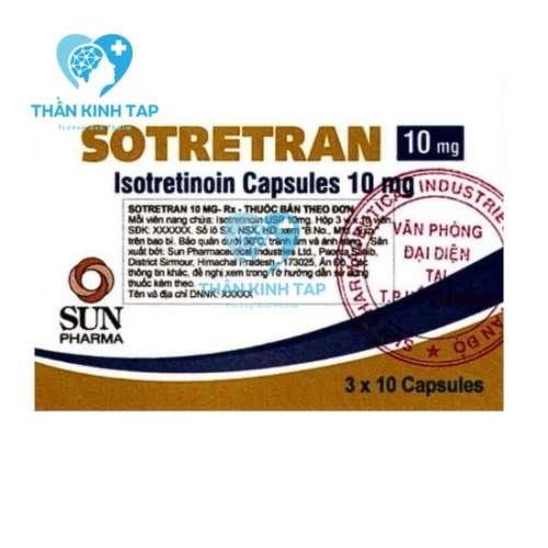 Sotretran 10mg - Thuốc điều trị mụn trứng cá nặng