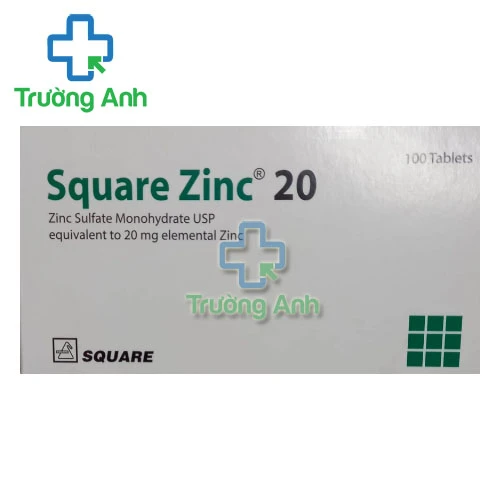 Square zinc 20 - Thuốc điều trị thiếu kẽm hiệu quả