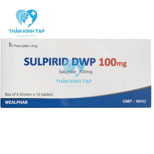 Sulpirid DWP 100mg - Thuốc điều trị các triệu chứng lo âu