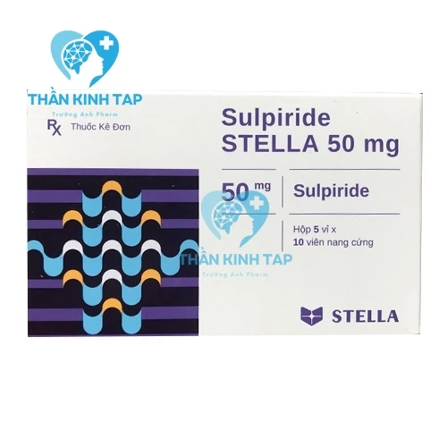 Sulpiride Stella 50mg - Thuốc điều trị tâm thần phân liệt, lo  (10 hộp)