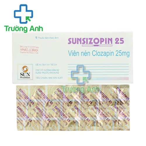 Sunsizopin 25mg Sun Pharma - Thuốc điều trị tâm thần phân liệt nặng