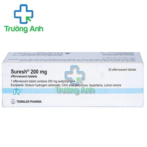 Suresh 200mg - Thuốc làm tiêu chất nhầy trong các bệnh hô hấp