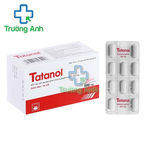 Tatanol 500mg Pymepharco (viên nén) - Thuốc giảm đau, hạ sốt từ nhẹ đến vừa