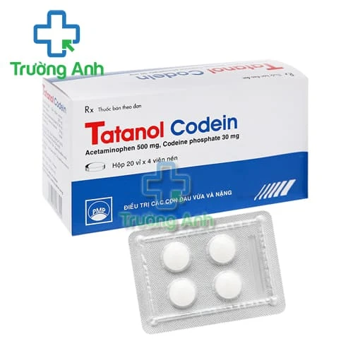 Tatanol Codein Pymepharco - Thuốc điều trị các cơn đau vừa và nặng