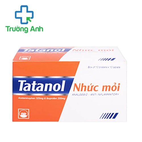 Tatanol 325mg Pymepharco - Thuốc giảm giảm nhức mỏi, hạ sốt