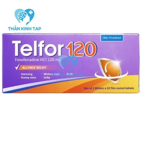 Telfor 120 - Thuốc điều trị viêm mũi dị ứng và mày đay