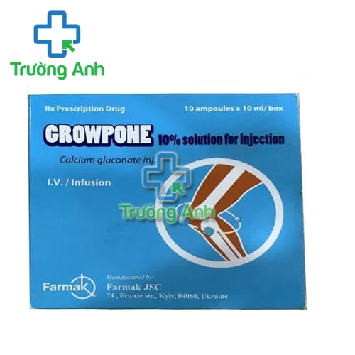 Growpone 10% - Thuốc điều trị hạ Calci huyết cấp