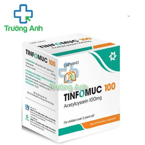 Tinfomuc 100mg - Thuốc điều trị viêm đường hô hấp hiệu quả