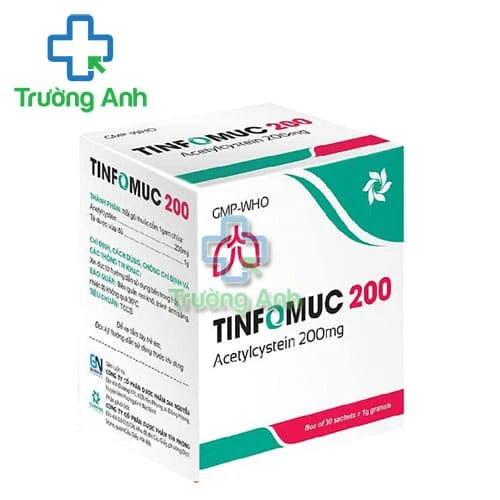 Tinfomuc 200mg - Thuốc điều trị viêm phế quản hiệu quả