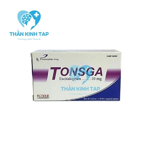 Tonsga 10mg Medisun - Thuốc điều trị trầm cảm, rối loạn lo âu