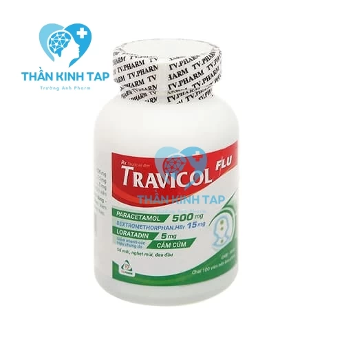 Travicol Flu TV.Pharm (100 viên) - Thuốc điều trị cảm cúm