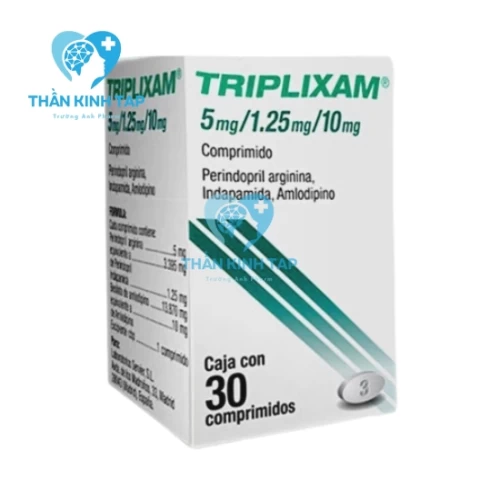 Triplixam 5mg/1.25mg/5mg - Thuốc điều trị tăng huyết áp