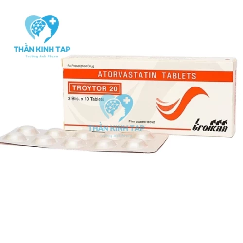 Troytor 20 - Thuốc điều trị bệnh tăng cholesterol máu